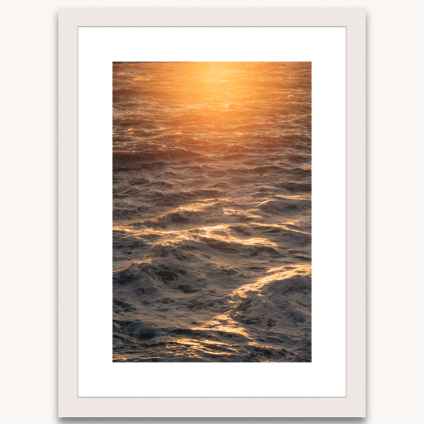 Photography titled "Amphitrite I" in a white wooden frame, by photographer Ylenia Cuéllar