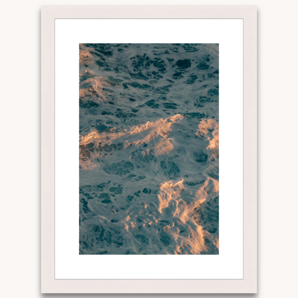 Photography titled "Amphitrite II" in a white wooden frame, by photographer Ylenia Cuéllar