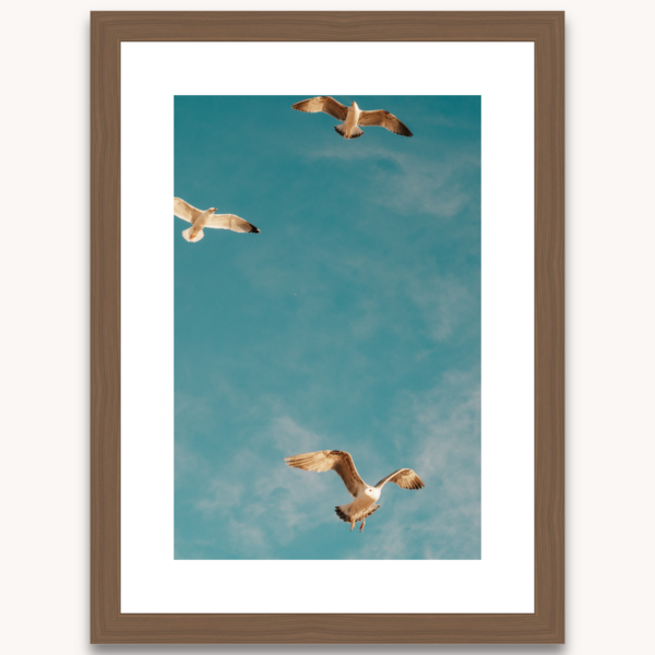 Photography titled "Azur" in a natural wooden frame, by photographer Ylenia Cuéllar
