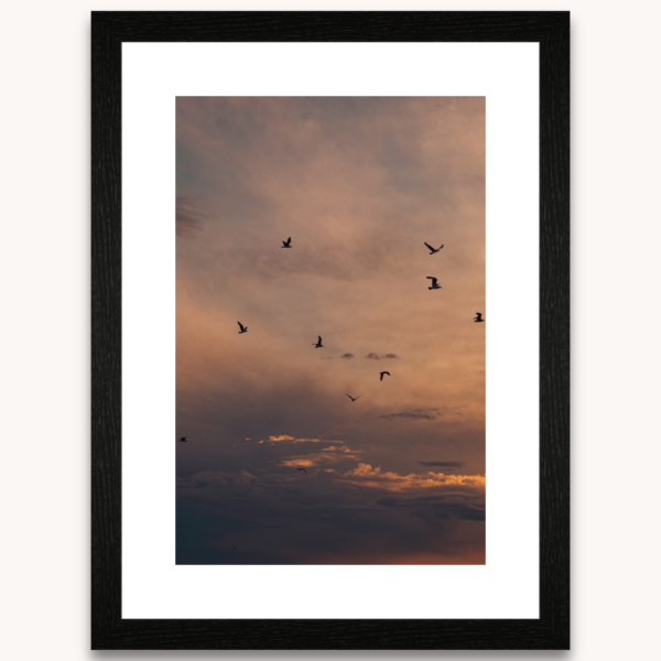 Photography titled "Ímpetu" in a black wooden frame, by photographer Ylenia Cuéllar