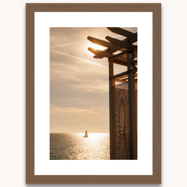 Photography titled "Sundrift" in a natural wooden wooden frame, by photographer Ylenia Cuéllar